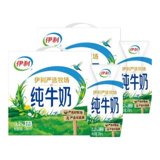 伊利 无菌砖纯牛奶 250ml*21盒