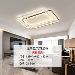 雷士 吸顶灯北欧线条灯 星雨120瓦客厅灯（特权金延保1年）