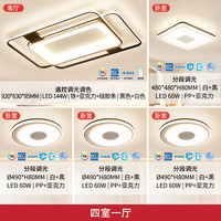 雷士 LED吸顶灯北欧线条灯Ra95高显色 环宇四室一厅