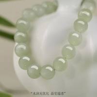 和田玉手串手链手镯女款真品天然串珠羊脂白藕粉碧玉玉石手串