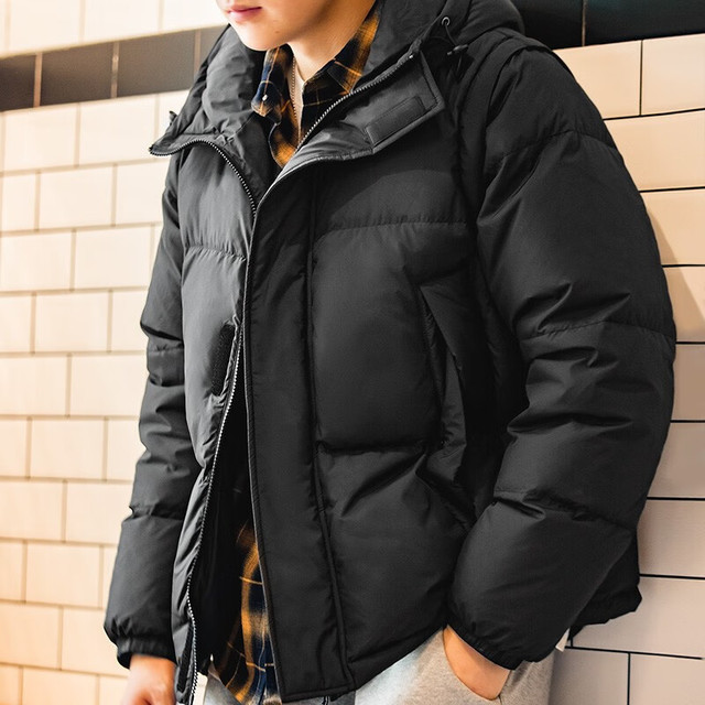 马登 工装 【两穿可拆卸袖】 90%绒山系机能连帽可拆卸羽绒服