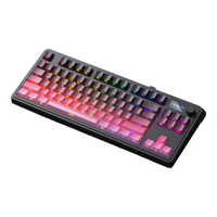 狼蛛 三模连接 无线键盘 鼠标  黑莓粉 RGB