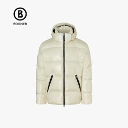 BOGNER 【高奢滑雪】XAMY-D 90%鹅绒光面休闲高立领连帽羽绒服
