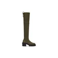 STUART WEITZMAN SW SOHOLAND 厚底圆头系带瘦瘦靴过膝靴骑士靴