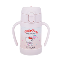 TIGER 虎牌 儿童保温杯婴幼儿真空吸管杯三丽欧凯蒂猫280ml