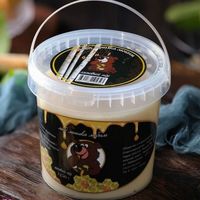 2.5斤大桶装俄罗斯原装进口椴树蜂蜜原蜜结晶蜂蜜滋补营养品包邮 一桶俄罗斯蜂蜜
