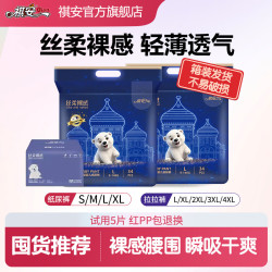 祺安 1丝柔裸感系列超薄瞬吸宝宝干爽拉拉裤柔软尿裤试用装 拉拉裤4XL码24片*共2包
