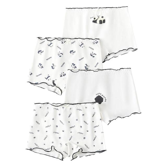 棉奇熊 儿童纯棉a类男童四角裤全棉女宝宝女孩平角男宝透气短裤