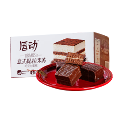 唇动 解馋小零食 提拉米苏夹心小蛋糕  230g17枚