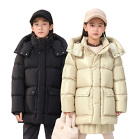 GOLDFARM/高梵 飞天鹅绒 儿童鹅绒服 120 【飞天鹅绒 充绒量 124g】 黑色-哑面