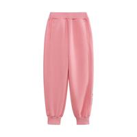 茵曼(INMAN)女童运动裤24秋装儿童休闲长裤子中大童卡通束脚裤卫裤女孩童装 粉色 140cm