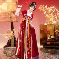 移动端：蝉佩 小财神 汉服女古装拜年服 CP-1204
