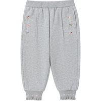 全棉时代2024冬女童发热针织长裤 花灰色 120cm