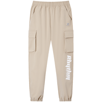 特步（XTEP）儿童童装男女童中大童百搭舒适休闲梭织长裤 沙石色 160cm