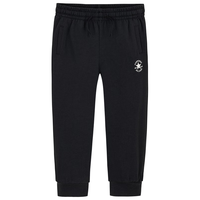 Converse匡威童装男童长裤2025春季中大童女童休闲运动束脚裤百搭卫裤 正黑色 110/53(5)