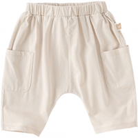 戴维贝拉（DAVE＆BELLA）儿童七分裤凉感宝宝裤子男童休闲裤抗菌大PP裤2024夏装童裤 浅卡其 120cm（身高110-120cm）