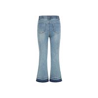 little MO&Co.little moco童装24夏装女童前开衩喇叭裤牛仔长裤KBD2JENT01 牛仔蓝色 120/53