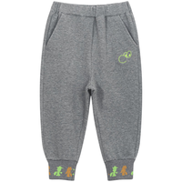 M.Latin/马拉丁童装儿童裤子24春男小童罗纹针织长裤 中杂灰 100cm