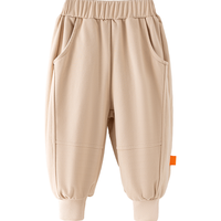 舒贝怡宝宝裤子男童长裤儿童运动裤婴儿春卫裤中小童休闲裤 卡其80CM