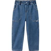 巴拉巴拉童装儿童裤子男童牛仔裤2024秋装长裤工装风 牛仔中蓝88201 150cm