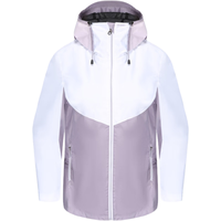 DECATHLON 迪卡侬 冲锋衣女运动户外秋冬防风衣防水外套紫藤萝L-4730271
