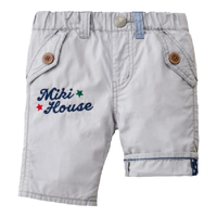 MIKIHOUSE 儿童服饰系列全棉短裤灰色款120码