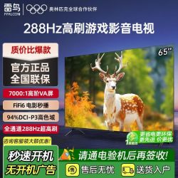 雷鸟 TCL雷鸟 65英寸鹏7 全通道288Hz超高刷 4K高阶VA屏64GB高色域电视