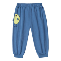 尼多熊2024春季宝宝大屁屁裤索罗娜裤子春夏婴儿田鸡裤 蓝海小鱼 80cm