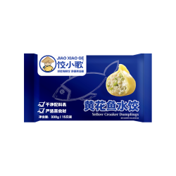 船歌鱼水饺 饺小歌黄花鱼水饺330g15只早餐夜宵海鲜速冻蒸煎饺子生鲜速食手工速食