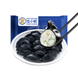 船歌鱼水饺 jiao xiao ge 饺小歌 墨鱼水饺 330g 15只