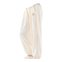 迪士尼儿童裤子夏季薄款女童防蚊裤中大童运动冰丝裤 T91199米色 140cm 140/适合135-145cm