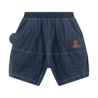 M.Latin/马拉丁童装儿童裤子24夏男女小童小熊贴布绣花牛仔中裤 牛仔深蓝 120cm