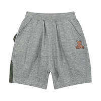 M.Latin/马拉丁童装儿童裤子24夏男女小童小熊贴布绣花牛仔中裤 浅杂灰 120cm