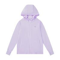 乔丹（QIAODAN）童装2024夏款轻薄男女同款中小夏季薄外套-110CM 晨曦紫