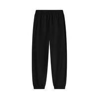 李宁 LI-NING童装儿童运动裤子男小童运动生活系列束脚冰感舒适宽松卫裤YKLU135-3黑色110