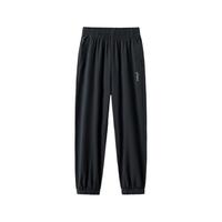 亚瑟士（asics）童装男女儿童轻薄防晒裤舒适防蚊裤运动裤24夏季332241083101 001黑色 150