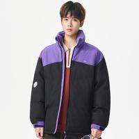 真维斯 冬季保暖防风立领棉服男款户外御寒锁温棉衣潮流纯色仿丝棉男外套