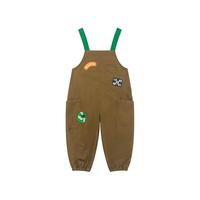 M.Latin/马拉丁童装儿童裤子24春女小童户外风背带裤 焦糖色 90cm