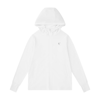 乔丹（QIAODAN）童装2024夏款轻薄男女同款中小夏季薄外套-165CM 白色