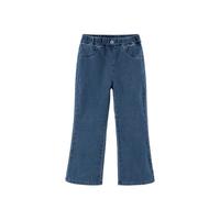 戴维贝拉（DAVE＆BELLA）童裤儿童牛仔裤女童长裤洋气小女孩裤子2024秋装儿童休闲裤 牛仔蓝 150cm(身高140-150cm)