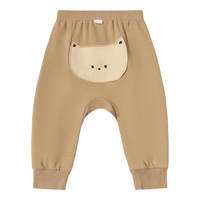 尼多熊2024春季宝宝裤子男女宝弹力棉质婴儿外出长裤 咖色狐狸 73cm