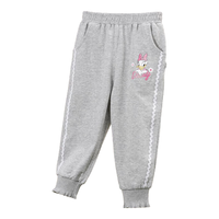 迪士尼宝宝（Disney Baby）童装女童裤子可爱黛丝保暖长裤舒适保暖24年秋 花灰 7岁/身高140cm