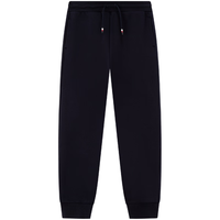 TOMMY HILFIGER24春季童装男抽绳腰撞色侧边束脚针织卫裤TH2412023 黑色654 S/140cm