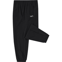 鸿星尔克童装儿童男童梭织长裤25年夏季女童亲肤百搭长裤|起跑线 正黑 160