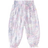 戴维贝拉（DAVE＆BELLA）儿童休闲裤女童防蚊裤夏季薄款童裤洋气宝宝长裤小童阔腿裤 星空印花 90cm（身高80-90cm）