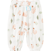 童泰（TONGTAI）婴儿裤子夏季薄款男女宝宝长裤休闲外出灯笼束口裤儿童防蚊裤 粉色 110cm