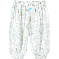 Tongtai 童泰 婴儿裤子夏季薄款男女宝宝长裤休闲外出灯笼束口裤儿童防蚊裤 风信蓝 100cm