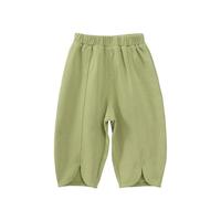 幼歌（YOUGE）婴幼儿春季百搭造型感香蕉裤宝宝元气可爱休闲针织长裤 绿色（66-90两用裆） 66cm