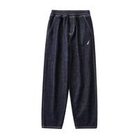 NAUTICA诺帝卡童装 男童女童水洗牛仔裤春秋季长裤儿童美式复古 藏青 130cm