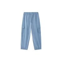 YeeHoO英氏英氏户外速干裤男童工装长裤儿童透气休闲裤运动宽松中大童裤子 海域蓝 130cm